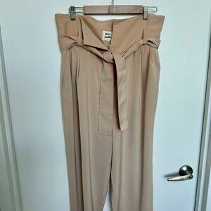 Julia Allert Beige High Waist Straight Leg Culottes | XXL